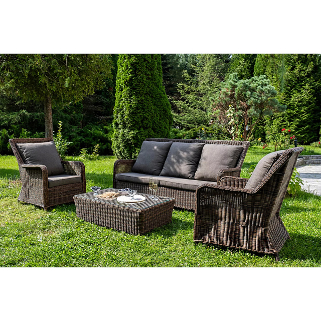 Лаунж зона 4SIS Гляссе, цвет коричневый 