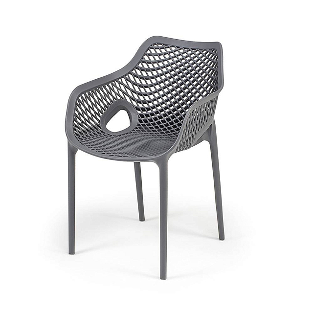 Обеденная группа 4SIS Беллини на 4 персоны, цвет темно-серый 