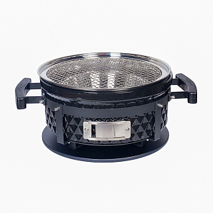 Настольный керамический гриль Diamond Egg Tabletop Grill Цвет: черный для сада