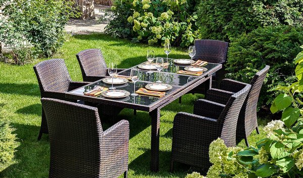 Обеденная группа Joygarden Mykonos темно-коричневый 