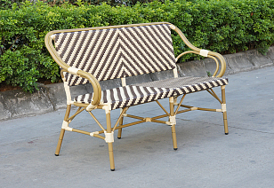 Диван двухместный 4SIS Кабри, цвет бежево-коричневый, садовая мебель