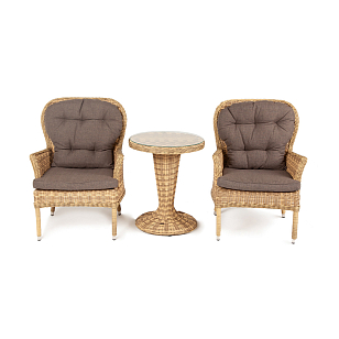 Кофейный комплект 4SIS Алиса Цвет: соломенный, садовая мебель