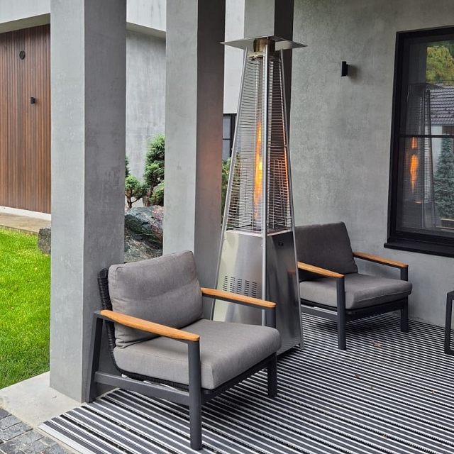 Уличный газовый обогреватель WWT 13I Stainless steel 