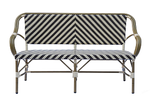 Диван двухместный 4SIS Кабри, цвет бежево-коричневый, садовая мебель