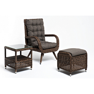 Лаунж-зона 4SIS Толедо, цвет коричневый, садовая мебель