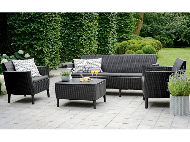 Диван Keter Salemo 3 графит 