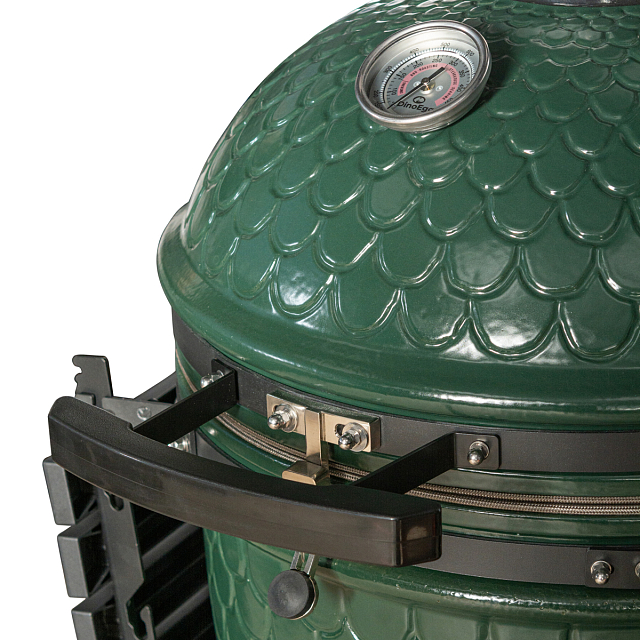 керамический угольный гриль dinoegg classic green