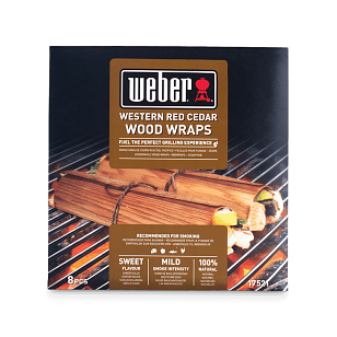 Шпон для копчения Weber "Кедр" 8 шт для приготовления пищи Шпон для копчения Weber "Кедр" 8 шт для сада