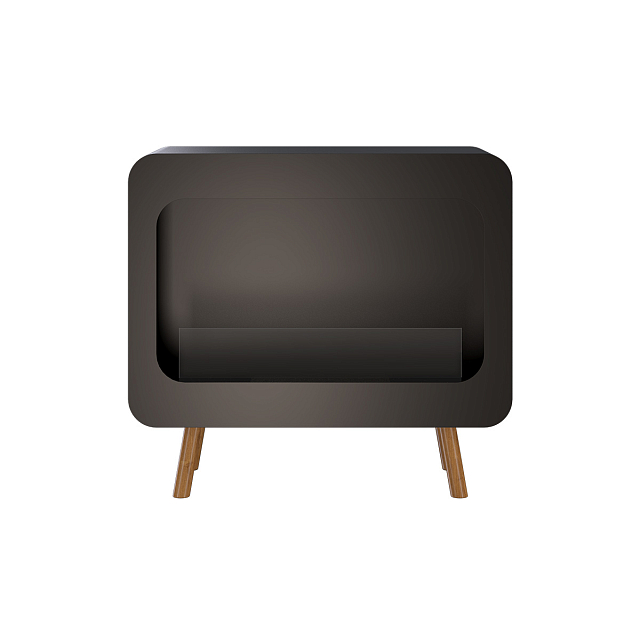 Стол-камин Kaminex Асама Черный 