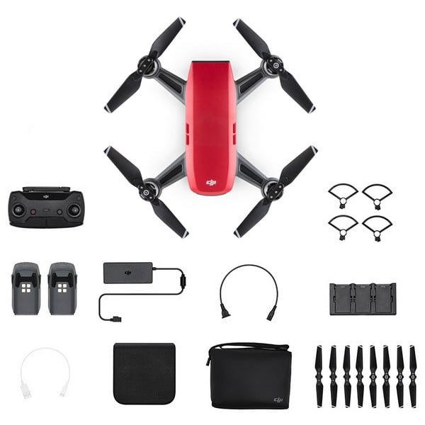 Квадрокоптер DJI Spark Spark Combo (Lava Red, красный)