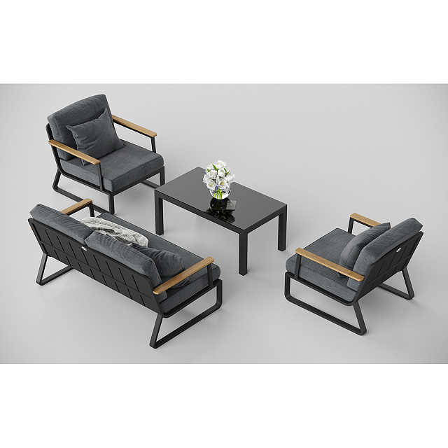 Лаунж зона Gardenini Premium Voglie Карбон / Темно-серый 