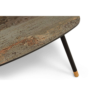 Журнальный стол 4SIS Верона 70 х 50, каркас черный муар, столешница винтаж для дачи Журнальный стол 4SIS Верона 70 х 50, каркас черный муар, столешница винтаж, садовая мебель