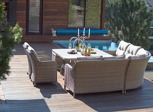 Комплект мебели из искусственного ротанга Lite Sorrento, садовая мебель