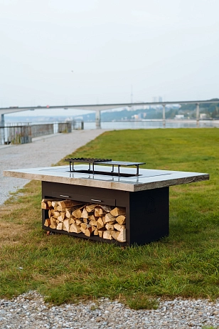 Гриль-очаг Elbrus Home Монблан 210х140 (Термостойкая эмаль) для сада