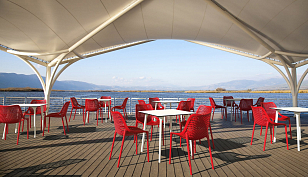 Стул Siesta Contract Air Цвет: красный, садовая мебель