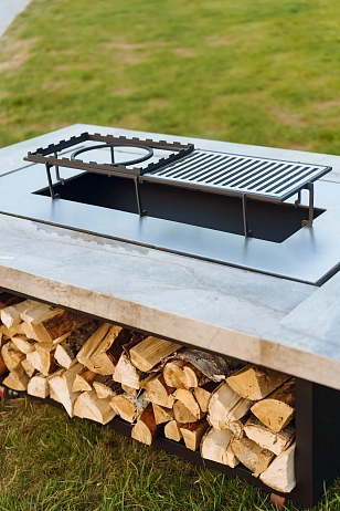 Гриль-очаг Elbrus Home Монблан 280х140 (Термостойкая эмаль) для сада