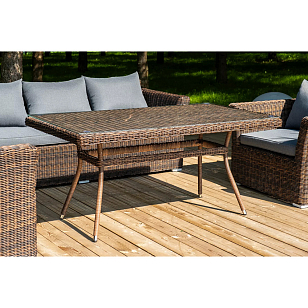 Обеденная группа 4SIS Моккачино, цвет коричневый, садовая мебель