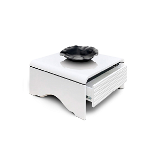 Столик-тумба журнальный Paoli 3D-Modo Quadro II Цвет: белый для дачи Столик-тумба журнальный Paoli 3D-Modo Quadro II Цвет: белый, товары для загородного дома