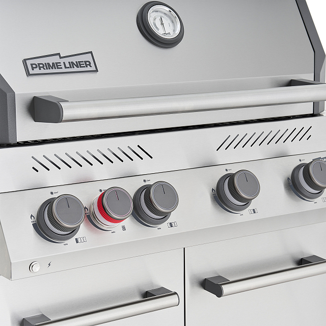 газовый гриль primeliner s class 4b deluxe стальной