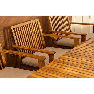 Обеденная группа из акации Joygarden Mona XL, садовая мебель