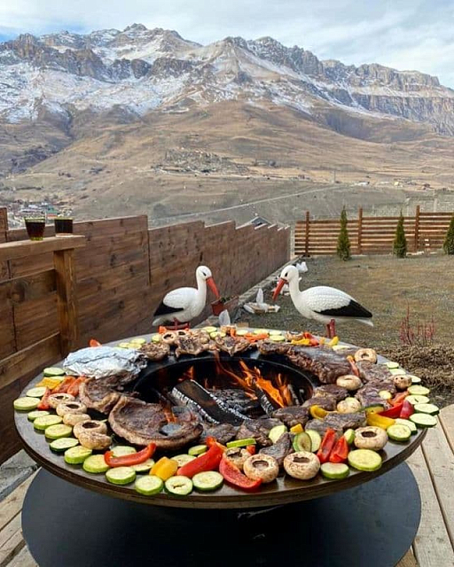 Гриль-очаг Elbrus Home Камчатка Ø120 (Cor-Ten)