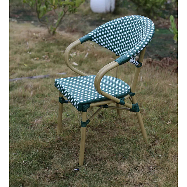 Стул 4SIS Грас, цвет бело-зеленый / бежевый 