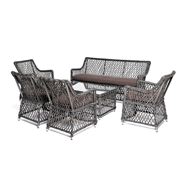 Лаунж-зона 4SIS Асти на 6 персон, цвет графит 