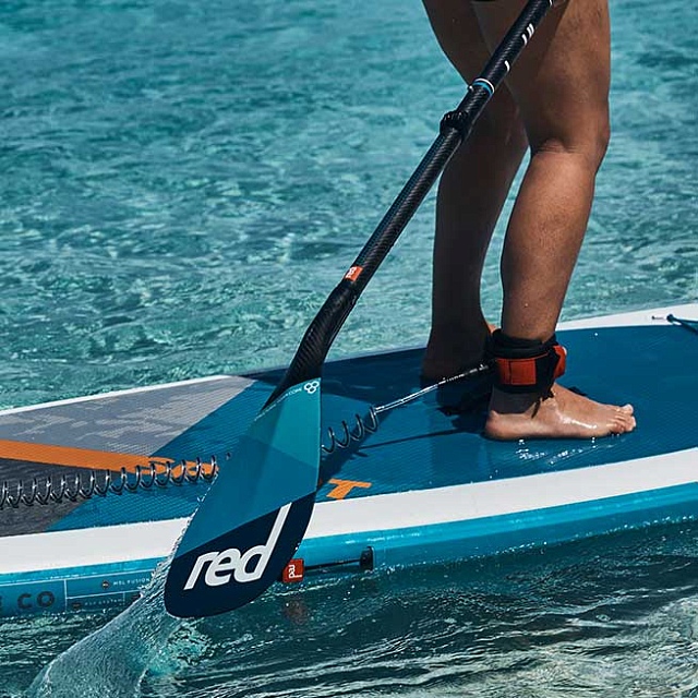Весло SUP разборное RED PADDLE 2018 CARBON-CARBON (3 piece) LeverLock для серфинга