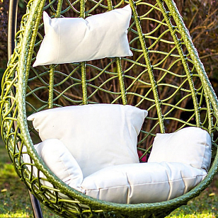 Садовые качели кокон Joygarden Aura green, садовая мебель