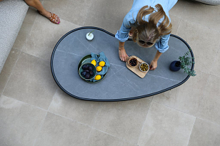 Лаунж зона (диван и овальный столик) Brafritid Gotland антрацит/серый, алюминий, садовая мебель