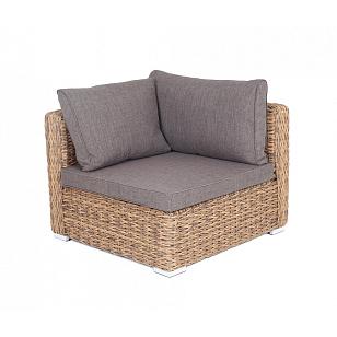 Модуль угловой 4SIS Лунго (гиацинт) Цвет: соломенный, садовая мебель