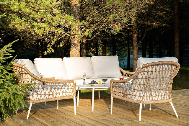 Лаунж-зона 4SIS Венеция, цвет соломенный 