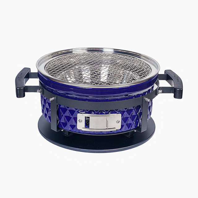 Настольный керамический гриль Diamond Egg Tabletop Grill Цвет: синий