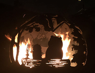 Очаг-сфера Firecup Ежик в тумане