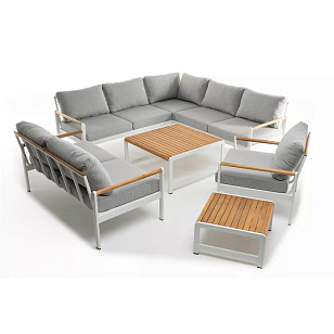 Лаунж зона из алюминия Joygarden Maya XL Цвет: белый, садовая мебель