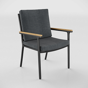 Стул Gardenini Premium Calma S Карбон / Темно-серый, садовая мебель