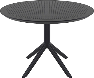 Стол Siesta Contract Sky Ø105 Цвет: черный, садовая мебель