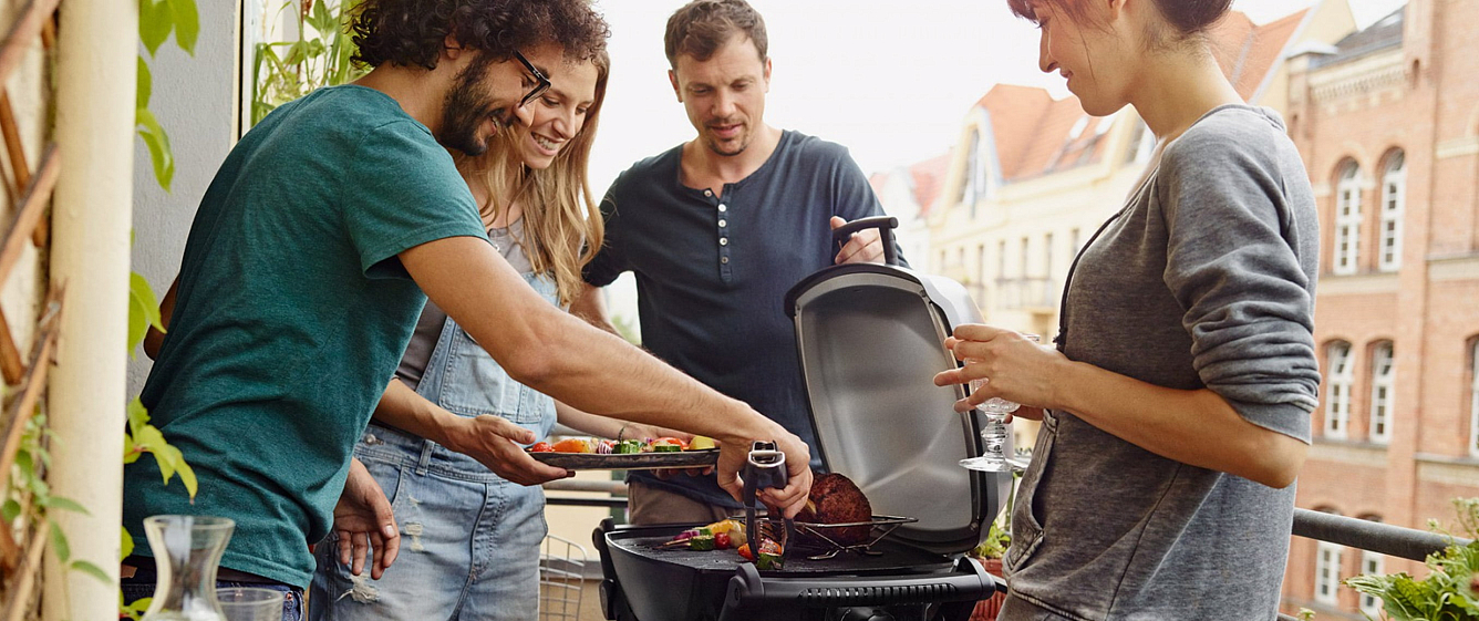 Гриль электрический Weber Q 2400, темно-серый