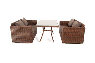 Обеденная группа 4SIS Мокко, цвет коричневый, садовая мебель