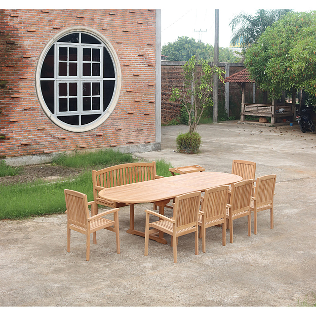 Обеденная группа из тика Lite Ragusa 