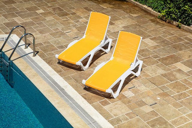 Шезлонг Tilia Shell без подлокотников Цвет Белый айвори, хаки 