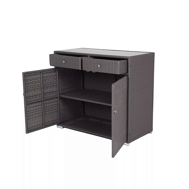 Плетёная тумба 4SIS Мальта Цвет: графит 