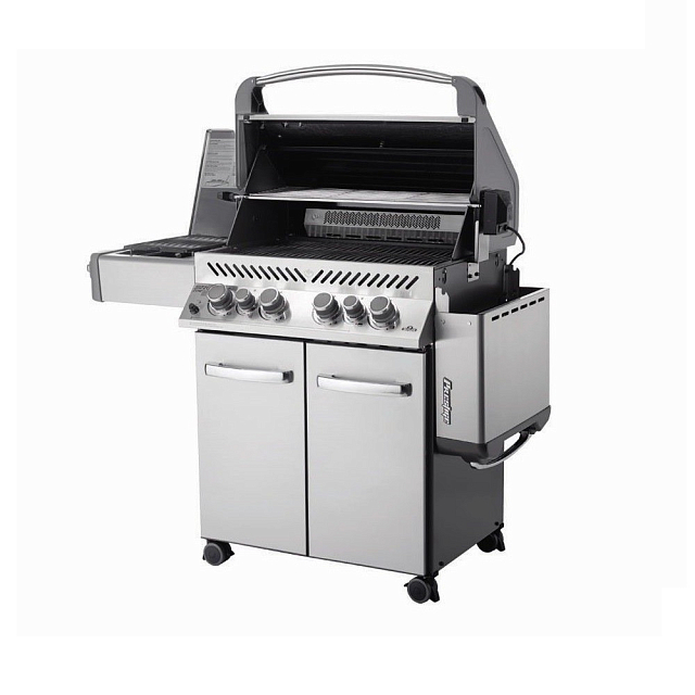 гриль газовый napoleon prestige 500 (стальной, с ик горелкой 3/3)