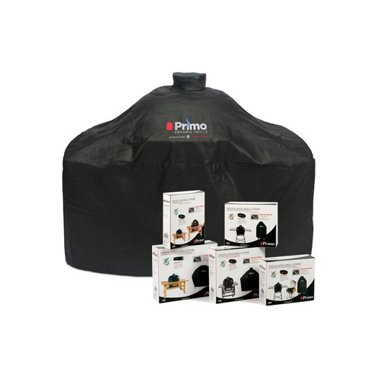 Чехол для грилей Primo Oval XL и Oval Family на столе с композитными столешницами