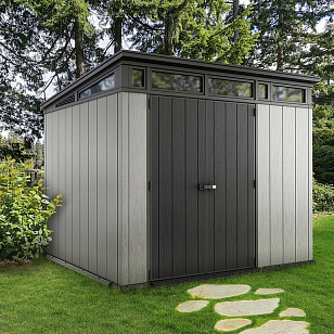 Пластиковый сарай Keter Artisan 9x7 для сада и загородного дома Пластиковый сарай Keter Artisan 9x7, уличное оборудование