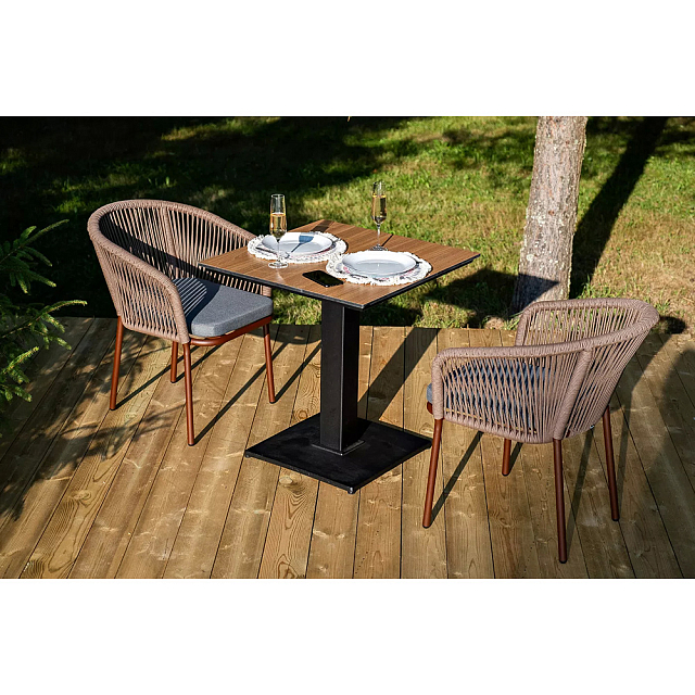 Обеденная группа 4SIS Каффе на 2 персоны, столешница "дуб" 