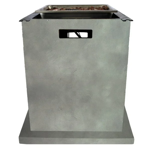 Уличный газовый стол камин Clifton Dinning Table Grey (без столешницы) 