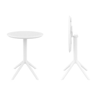 Стол Siesta Contract Sky Ø60 Цвет: белый, садовая мебель