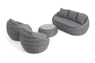 Лаун-зона 4SIS Барселона, цвет графит, садовая мебель