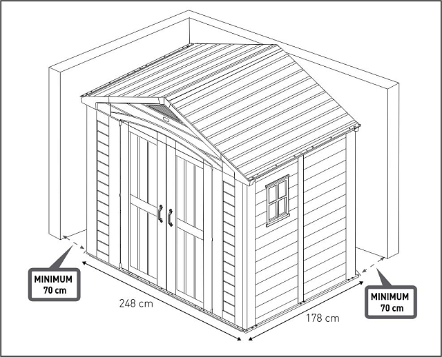 Пластиковый сарай Keter Factor 8x6 